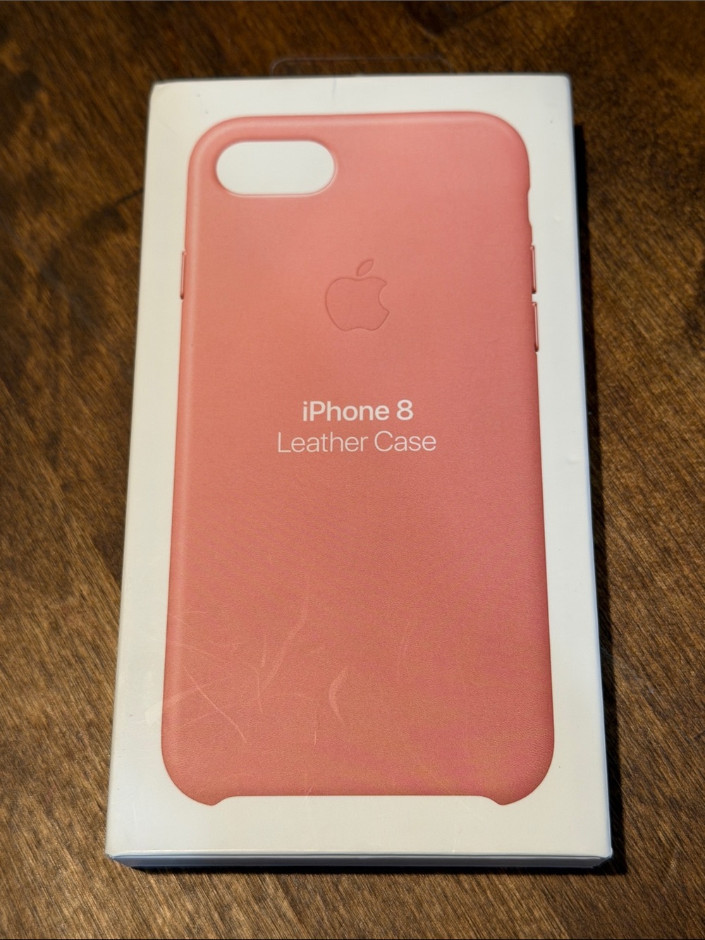 Apple iPhone 8 pink leather case NEW